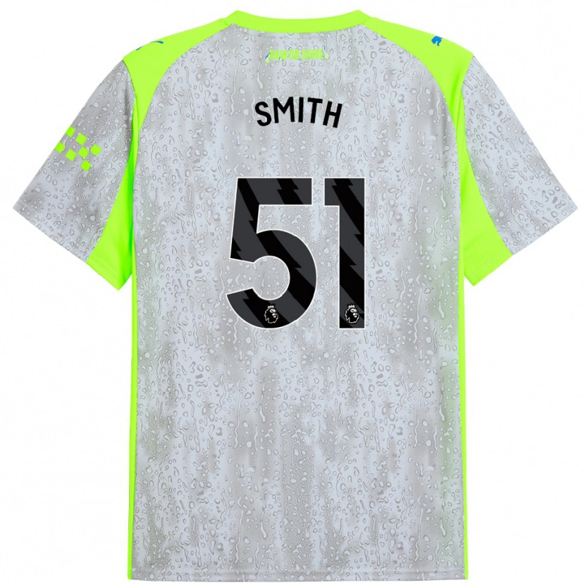 Danxen Dětské Isaac Smith #51 Šedá Žlutá Třetí Hráčské Dresy 2025/26 Dres