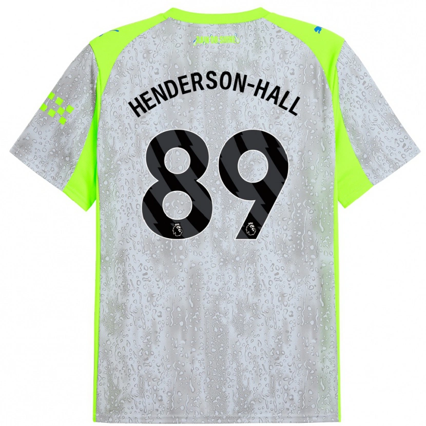 Danxen Dětské Matty Henderson-Hall #89 Šedá Žlutá Třetí Hráčské Dresy 2025/26 Dres