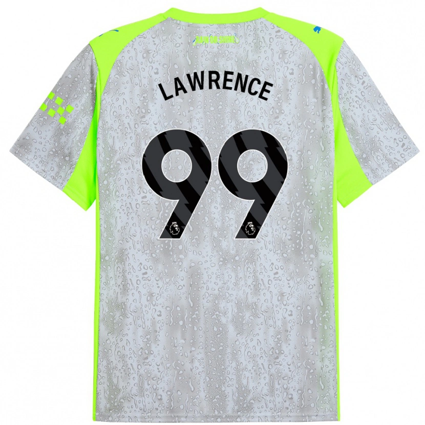 Danxen Dětské Emilio Lawrence #99 Šedá Žlutá Třetí Hráčské Dresy 2025/26 Dres