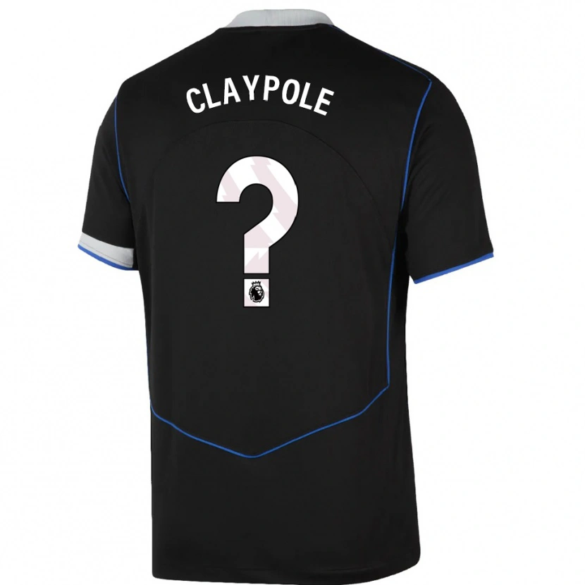 Danxen Dětské Aimee Claypole #0 Černá Modrá Stříbrná Třetí Hráčské Dresy 2025/26 Dres