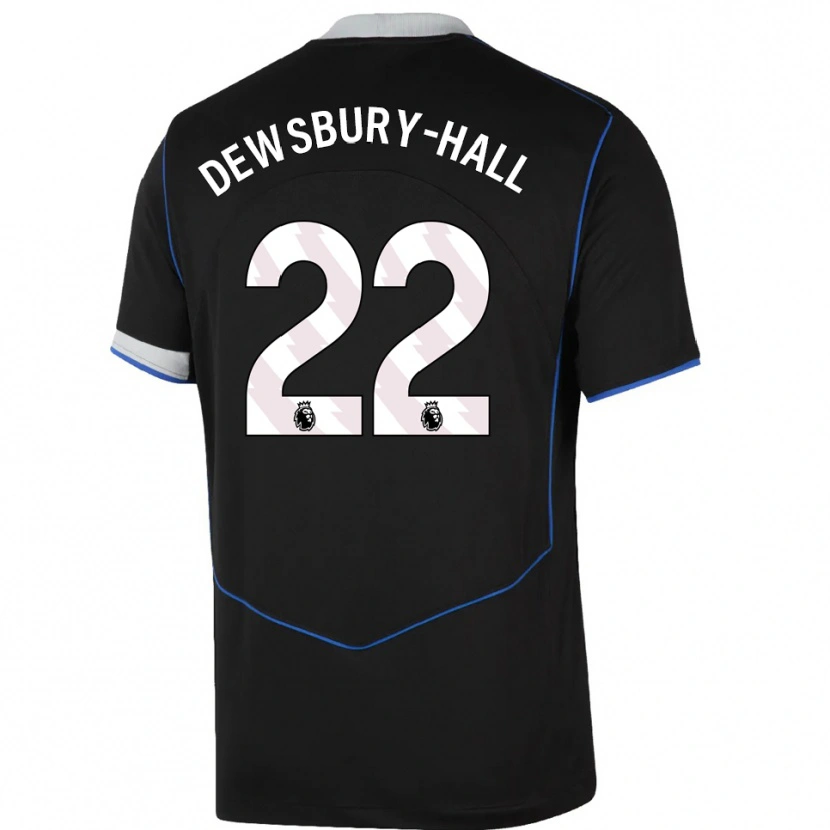 Danxen Dětské Kiernan Dewsbury-Hall #22 Černá Modrá Stříbrná Třetí Hráčské Dresy 2025/26 Dres