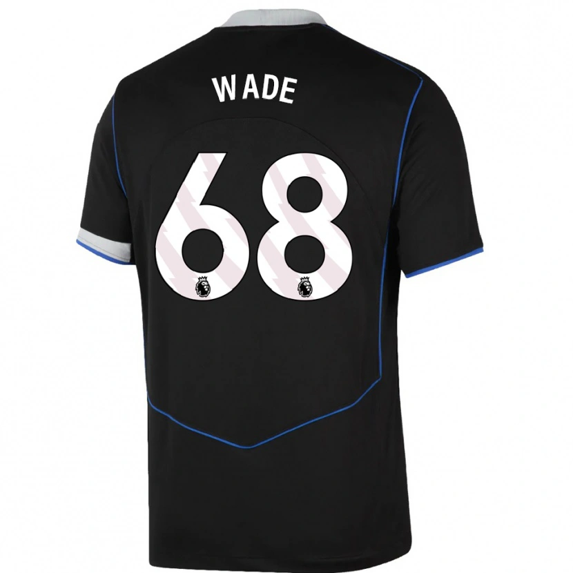 Danxen Dětské Shaun Wade #68 Černá Modrá Stříbrná Třetí Hráčské Dresy 2025/26 Dres