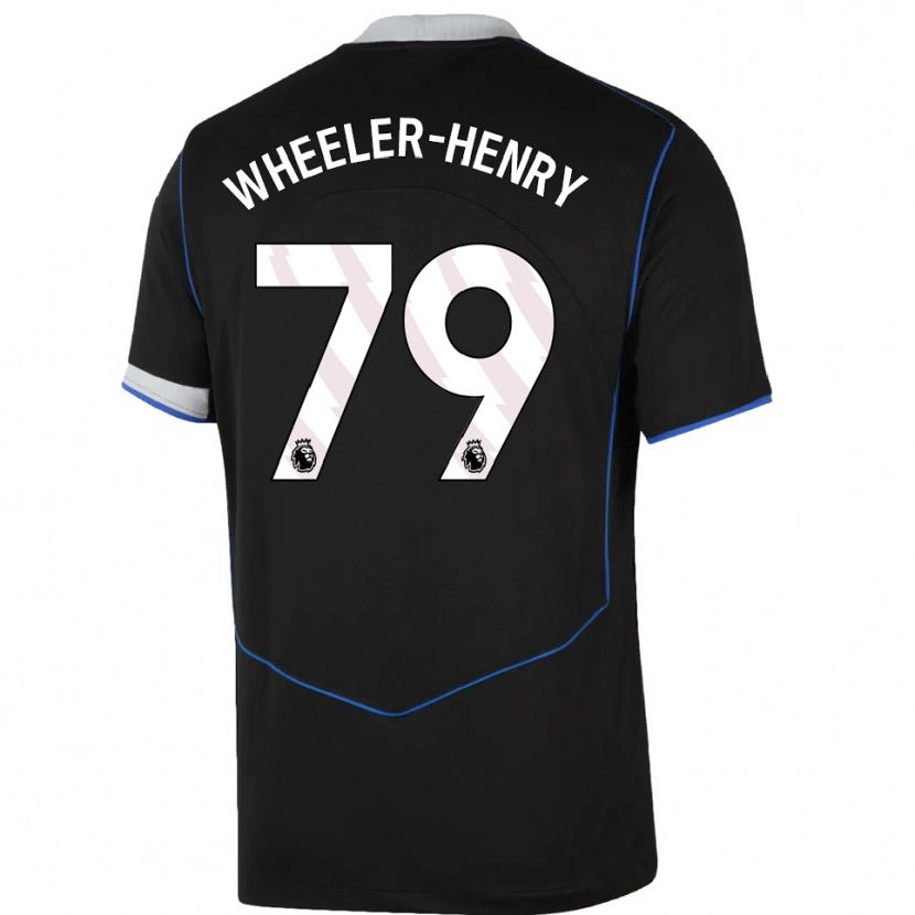 Danxen Dětské Joseph Wheeler-Henry #79 Černá Modrá Stříbrná Třetí Hráčské Dresy 2025/26 Dres