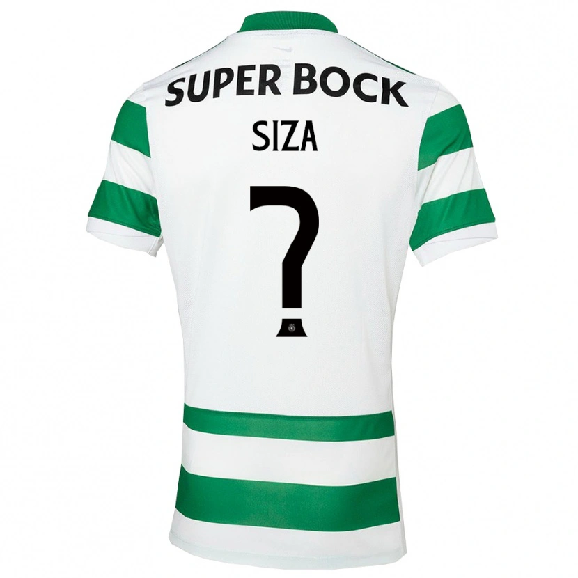 Danxen Pánské Sergio Siza #0 Zelená Bílá Domů Hráčské Dresy 2025/26 Dres