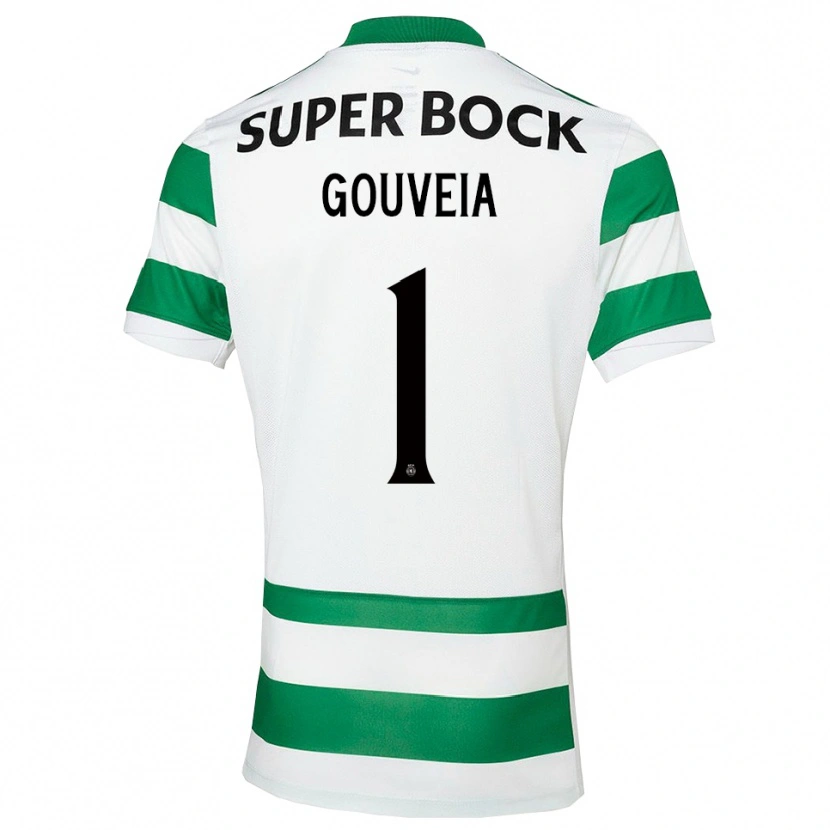 Danxen Pánské Miguel Gouveia #1 Zelená Bílá Domů Hráčské Dresy 2025/26 Dres