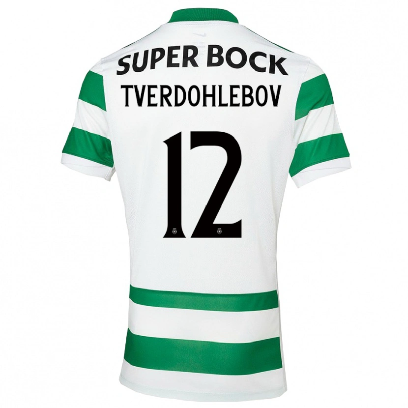 Danxen Pánské Alex Tverdohlebov #12 Zelená Bílá Domů Hráčské Dresy 2025/26 Dres