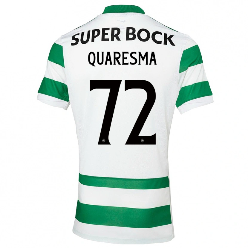 Danxen Pánské Eduardo Quaresma #72 Zelená Bílá Domů Hráčské Dresy 2025/26 Dres