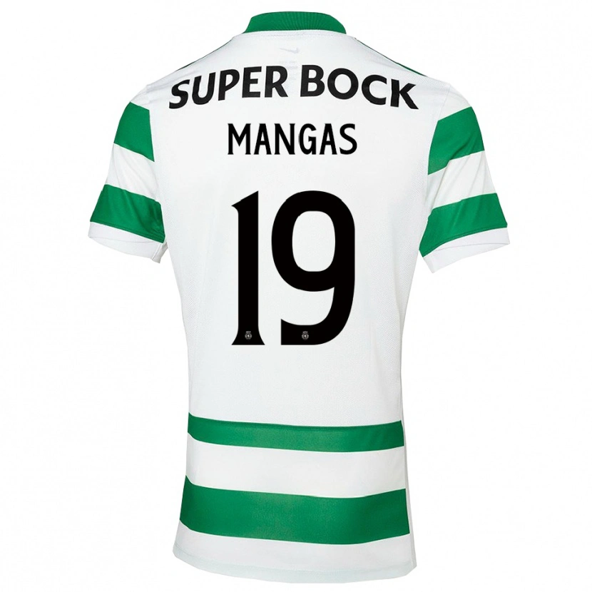 Danxen Pánské Ricardo Mangas #19 Zelená Bílá Domů Hráčské Dresy 2025/26 Dres
