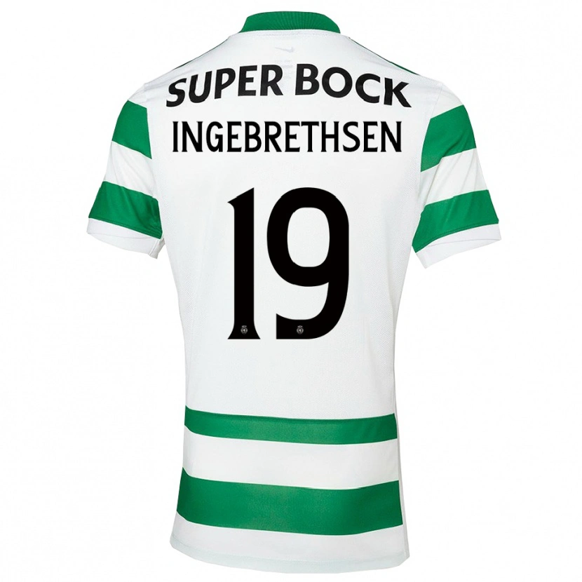 Danxen Pánské Erik Ingebrethsen #19 Zelená Bílá Domů Hráčské Dresy 2025/26 Dres