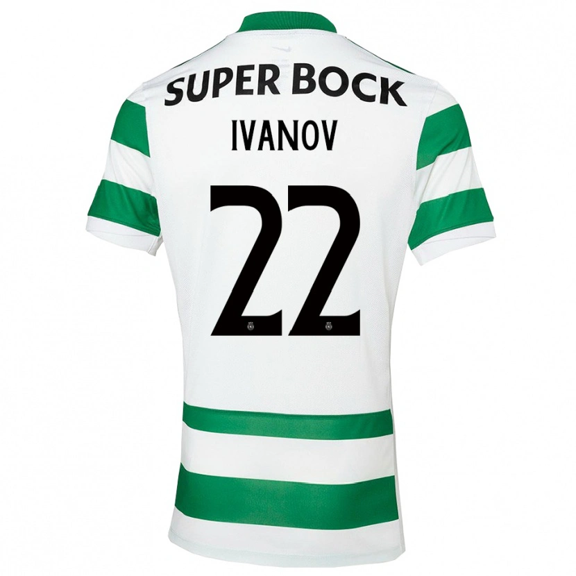 Danxen Pánské David Ivanov #22 Zelená Bílá Domů Hráčské Dresy 2025/26 Dres