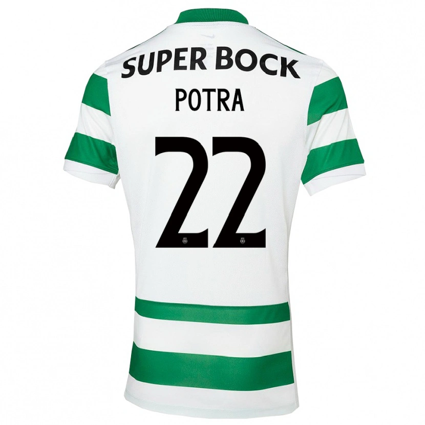 Danxen Pánské Catarina Potra #22 Zelená Bílá Domů Hráčské Dresy 2025/26 Dres