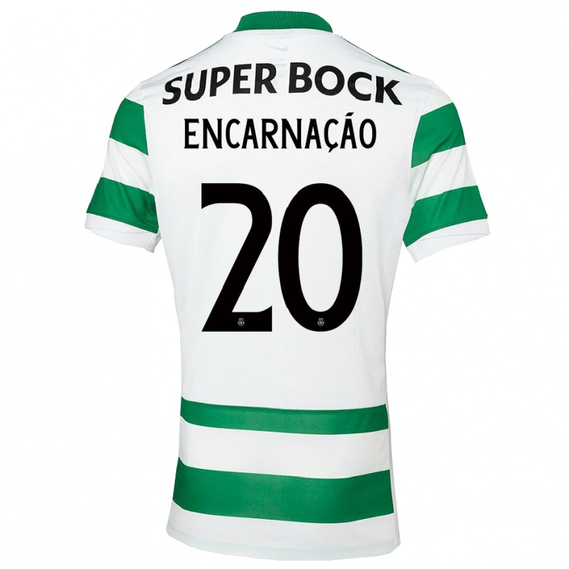 Danxen Pánské Telma Encarnação #20 Zelená Bílá Domů Hráčské Dresy 2025/26 Dres