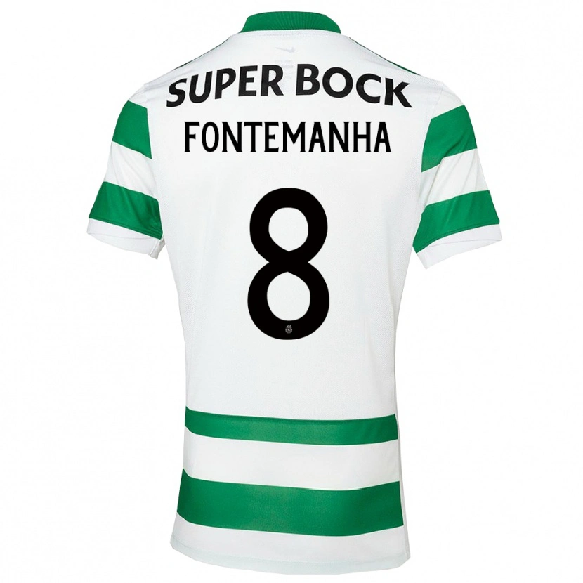 Danxen Pánské Rita Fontemanha #8 Zelená Bílá Domů Hráčské Dresy 2025/26 Dres