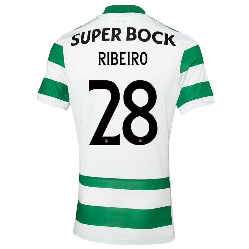 Danxen Pánské Rodrigo Ribeiro #28 Zelená Bílá Domů Hráčské Dresy 2025/26 Dres