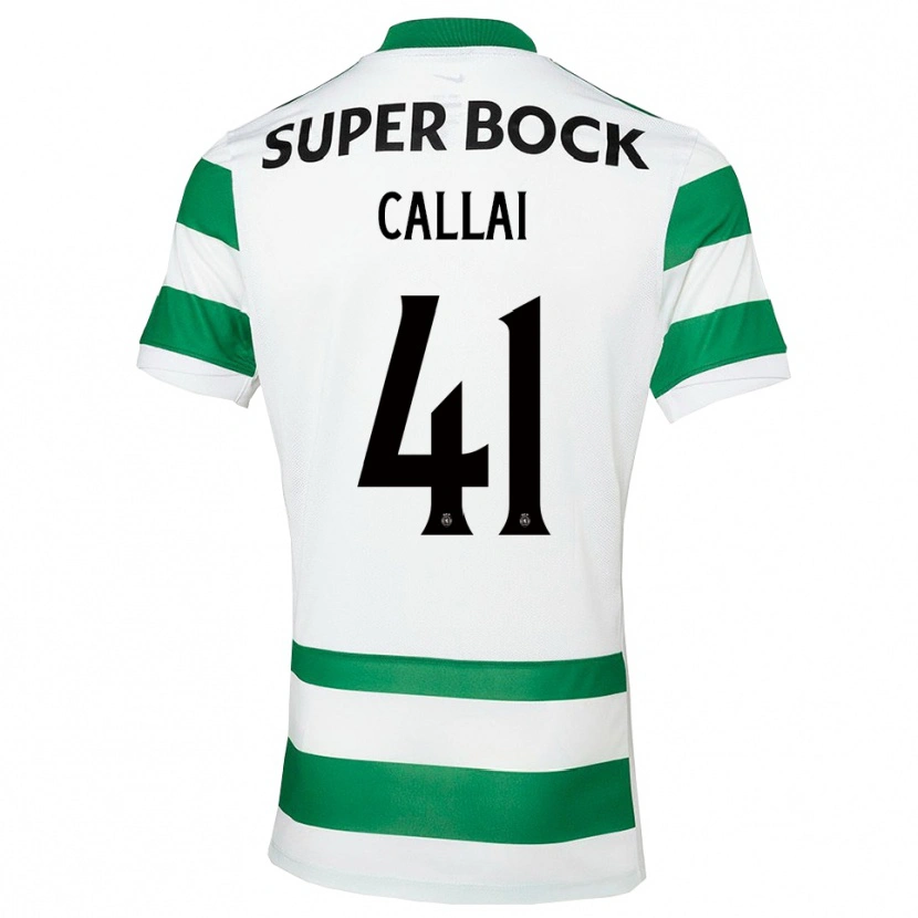 Danxen Pánské Diego Callai #41 Zelená Bílá Domů Hráčské Dresy 2025/26 Dres