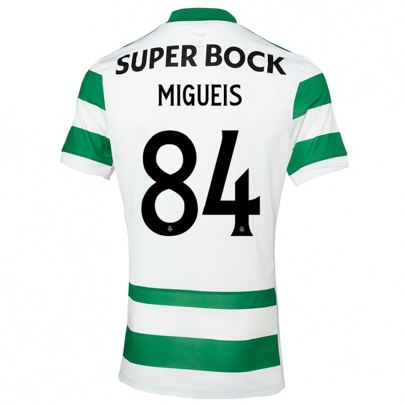 Danxen Pánské Pedro Miguéis #84 Zelená Bílá Domů Hráčské Dresy 2025/26 Dres