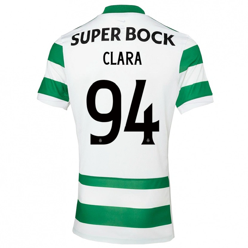 Danxen Pánské Diogo Clara #94 Zelená Bílá Domů Hráčské Dresy 2025/26 Dres