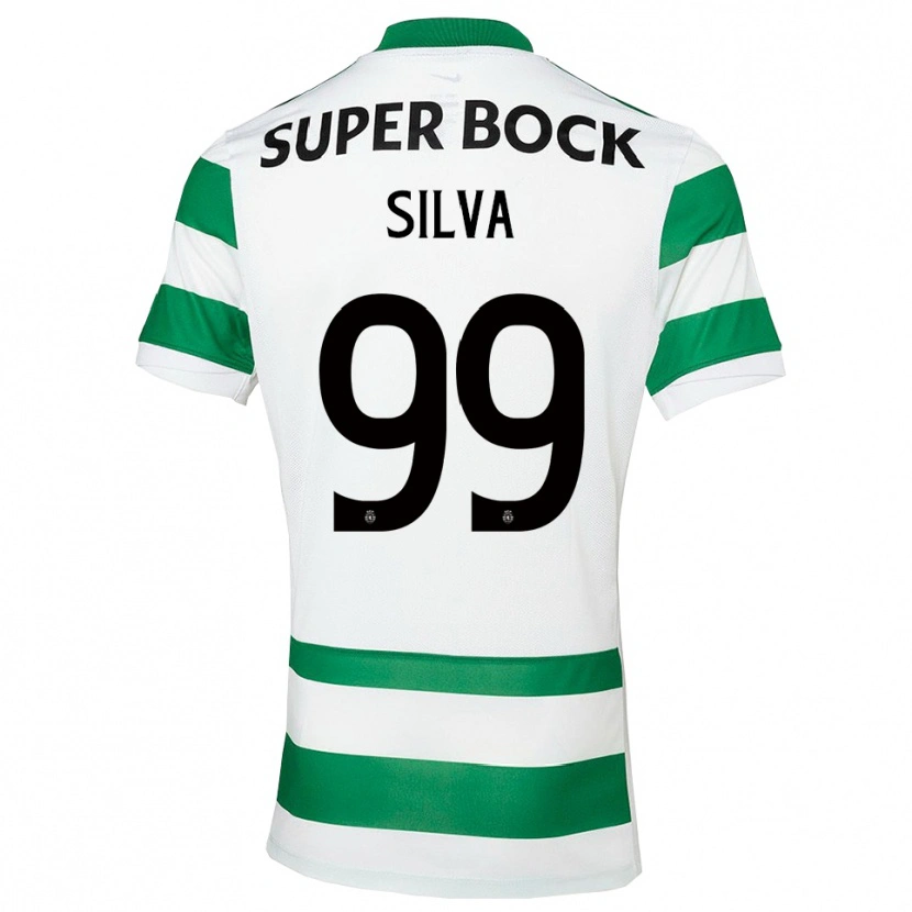 Danxen Pánské Francisco Silva #99 Zelená Bílá Domů Hráčské Dresy 2025/26 Dres