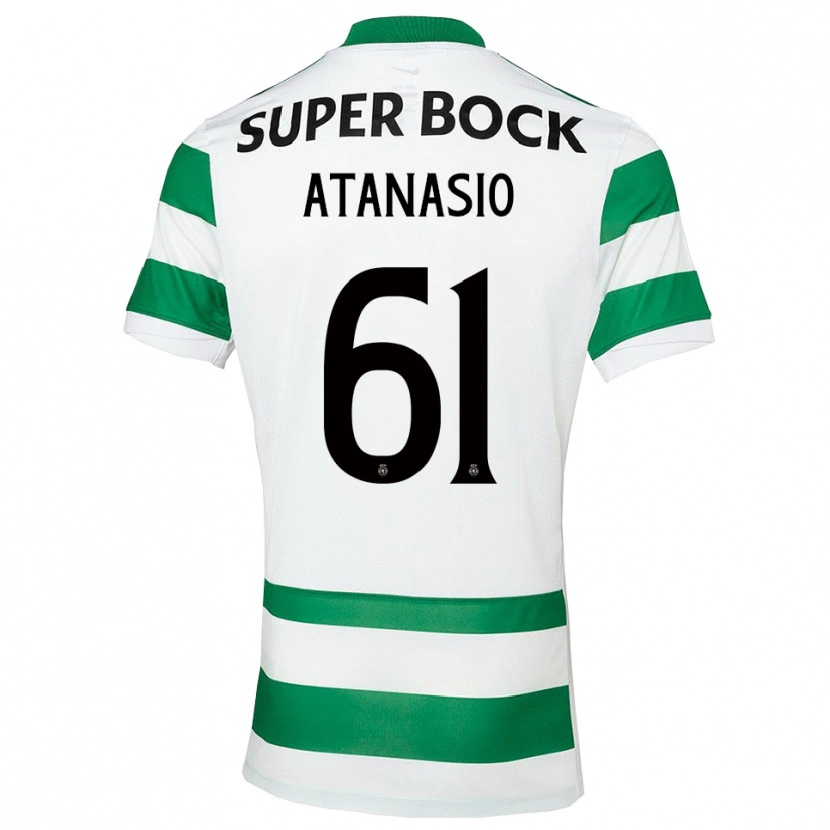 Danxen Pánské Atanásio #61 Zelená Bílá Domů Hráčské Dresy 2025/26 Dres