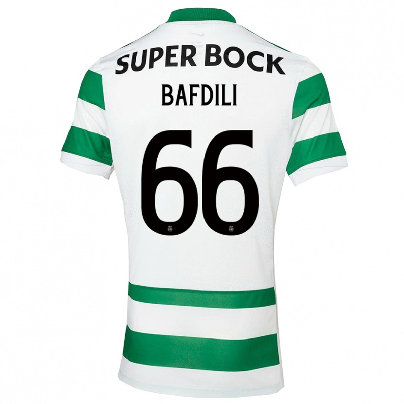 Danxen Pánské Zaïd Bafdili #66 Zelená Bílá Domů Hráčské Dresy 2025/26 Dres