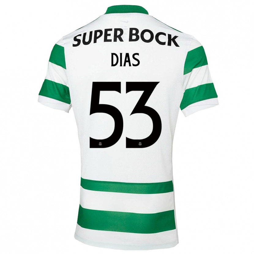 Danxen Pánské Rodrigo Dias #53 Zelená Bílá Domů Hráčské Dresy 2025/26 Dres