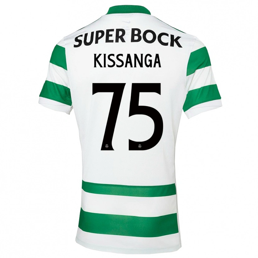 Danxen Pánské Manuel Kissanga #75 Zelená Bílá Domů Hráčské Dresy 2025/26 Dres