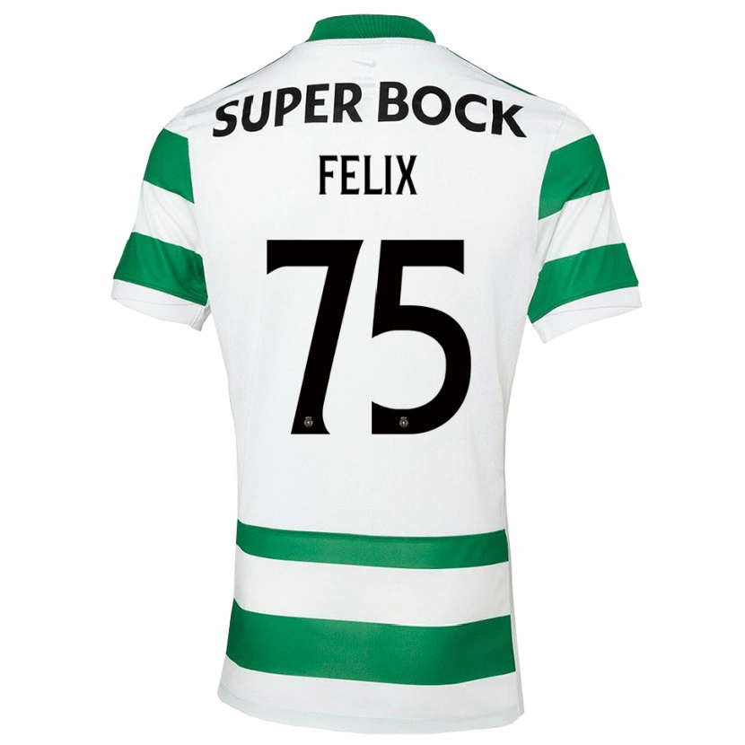 Danxen Pánské Vando Félix #75 Zelená Bílá Domů Hráčské Dresy 2025/26 Dres