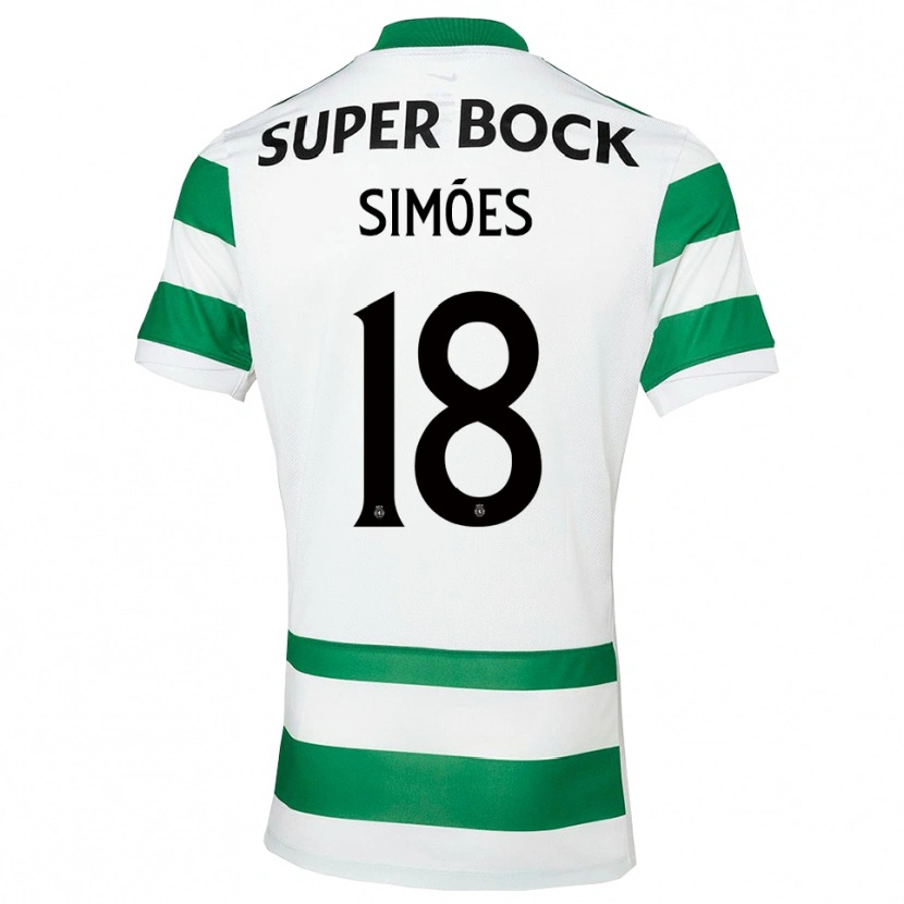 Danxen Pánské Francisco Simões #18 Zelená Bílá Domů Hráčské Dresy 2025/26 Dres