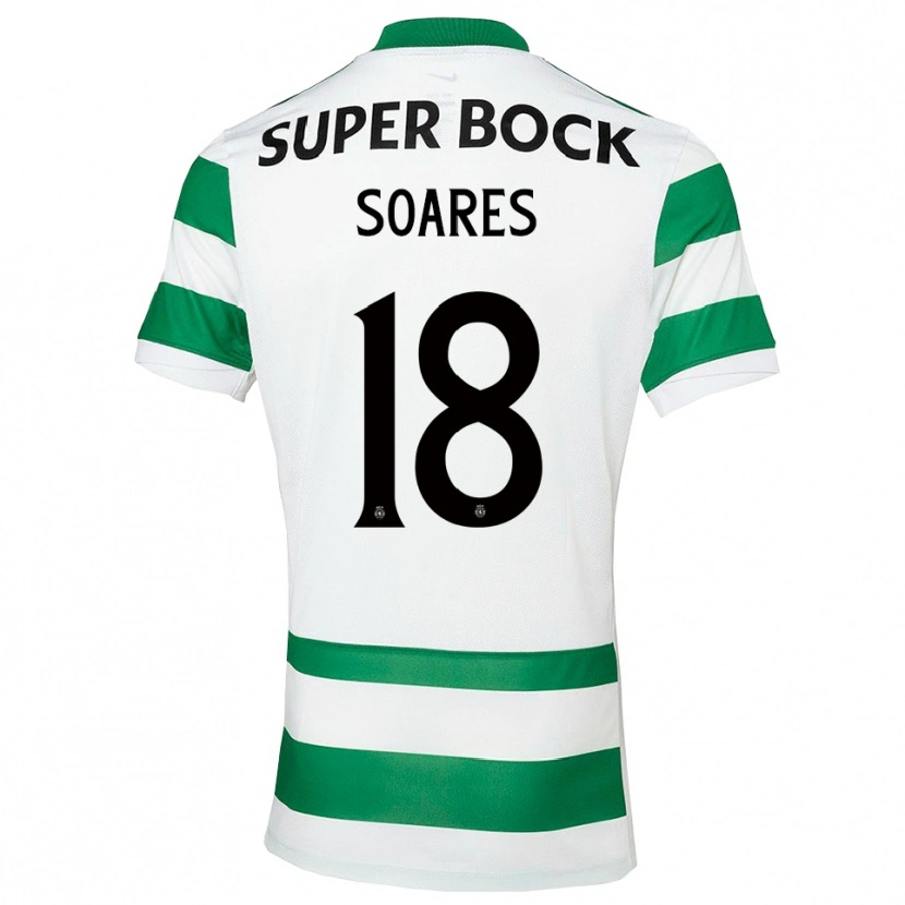 Danxen Pánské Simão Soares #18 Zelená Bílá Domů Hráčské Dresy 2025/26 Dres