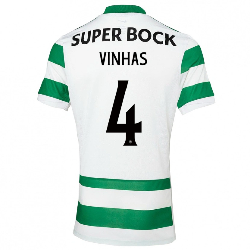 Danxen Pánské Gabriela Vinhas #4 Zelená Bílá Domů Hráčské Dresy 2025/26 Dres