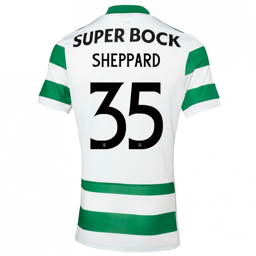 Danxen Pánské Catriona Sheppard #35 Zelená Bílá Domů Hráčské Dresy 2025/26 Dres