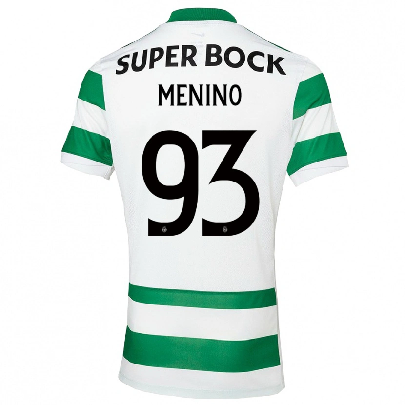 Danxen Pánské Miguel Menino #93 Zelená Bílá Domů Hráčské Dresy 2025/26 Dres