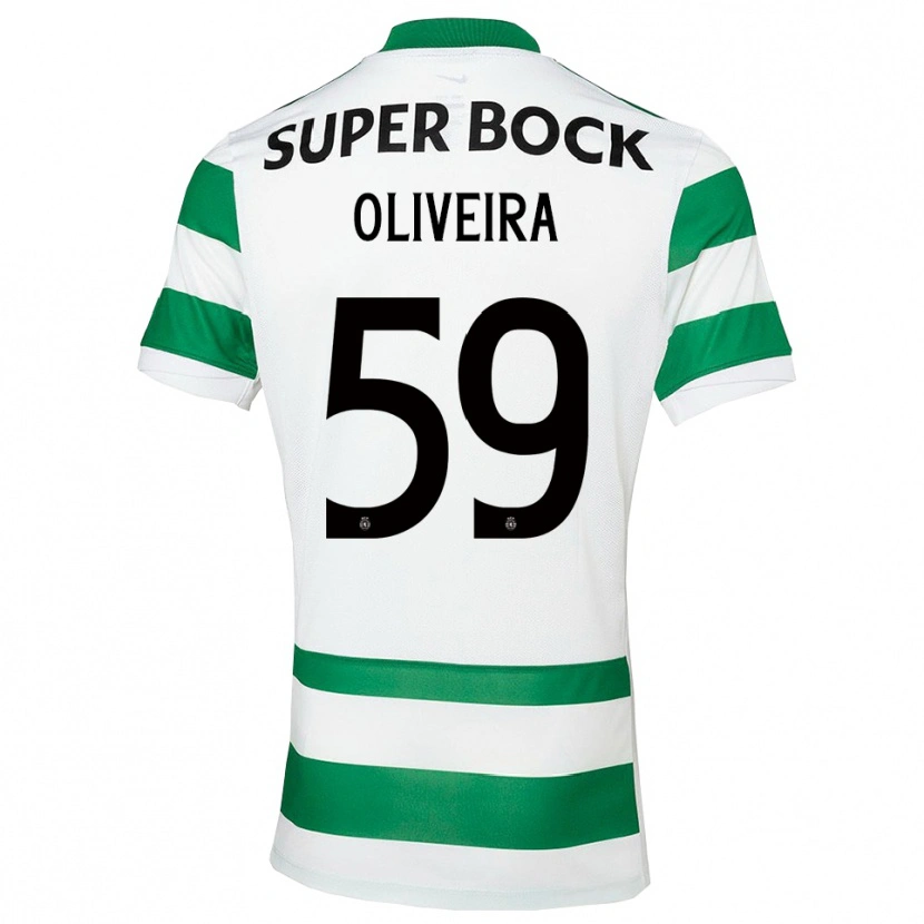 Danxen Pánské Kauã Oliveira #59 Zelená Bílá Domů Hráčské Dresy 2025/26 Dres