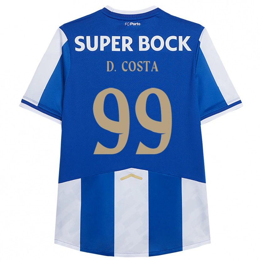 Danxen Pánské Diogo Costa #99 Modrá Bílá Domů Hráčské Dresy 2025/26 Dres