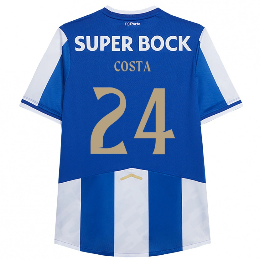 Danxen Pánské João Costa #24 Modrá Bílá Domů Hráčské Dresy 2025/26 Dres