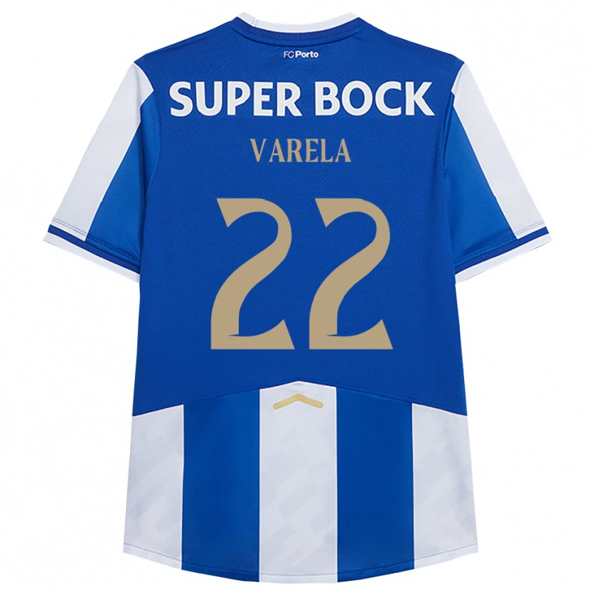 Danxen Pánské Alan Varela #22 Modrá Bílá Domů Hráčské Dresy 2025/26 Dres