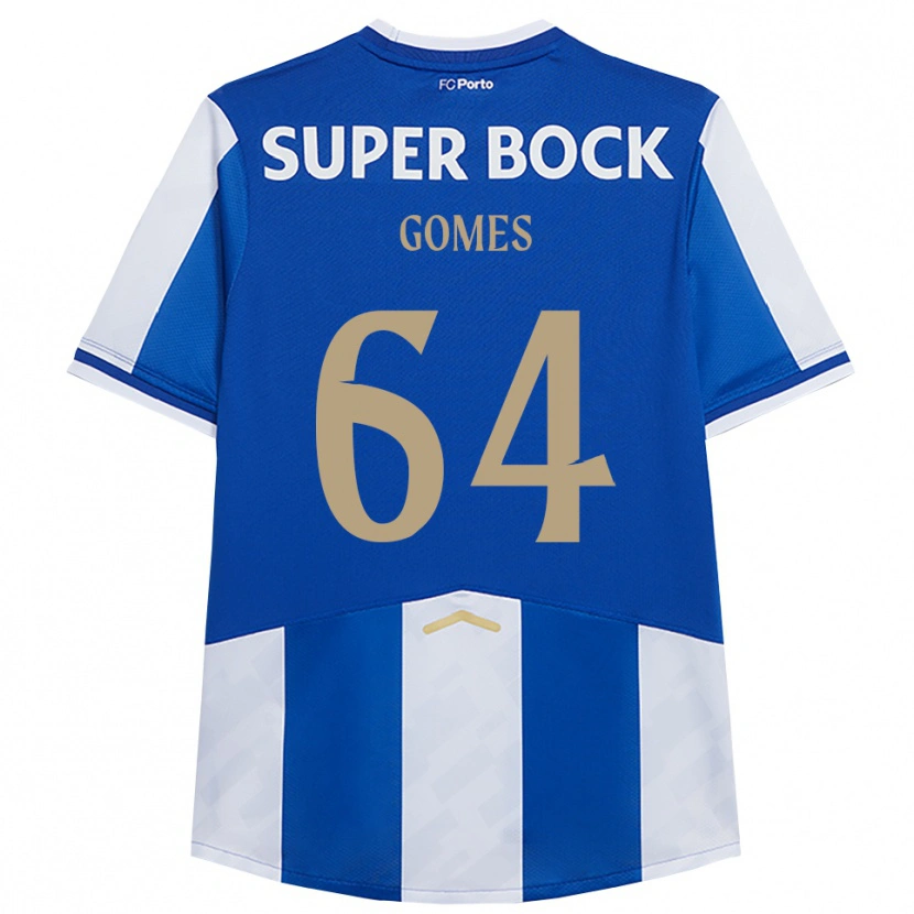 Danxen Pánské Luís Gomes #64 Modrá Bílá Domů Hráčské Dresy 2025/26 Dres