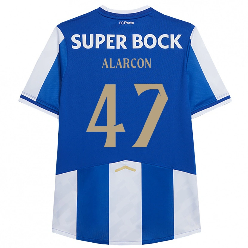 Danxen Pánské Ángel Alarcón #47 Modrá Bílá Domů Hráčské Dresy 2025/26 Dres