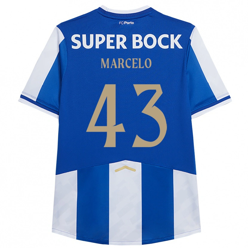 Danxen Pánské Joao Marcelo #43 Modrá Bílá Domů Hráčské Dresy 2025/26 Dres