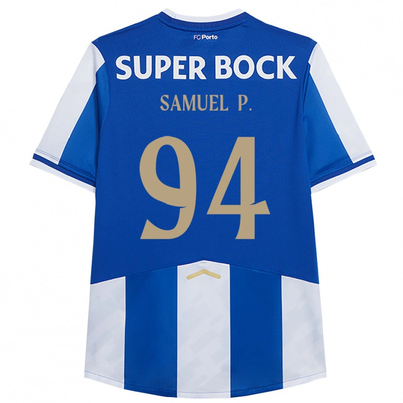 Danxen Pánské Samuel #94 Modrá Bílá Domů Hráčské Dresy 2025/26 Dres