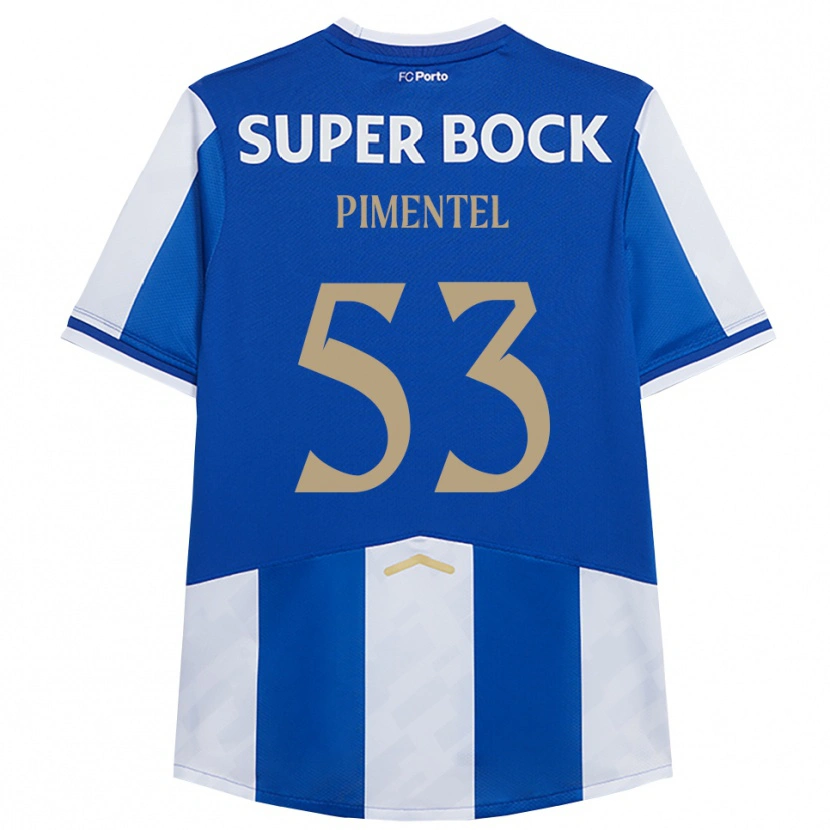 Danxen Pánské Eric Pimentel #53 Modrá Bílá Domů Hráčské Dresy 2025/26 Dres