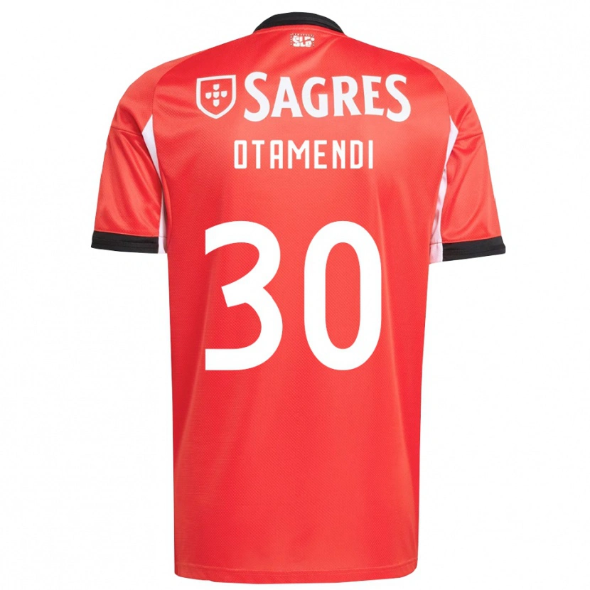Danxen Pánské Nicolás Otamendi #30 Červená Bílá Domů Hráčské Dresy 2025/26 Dres