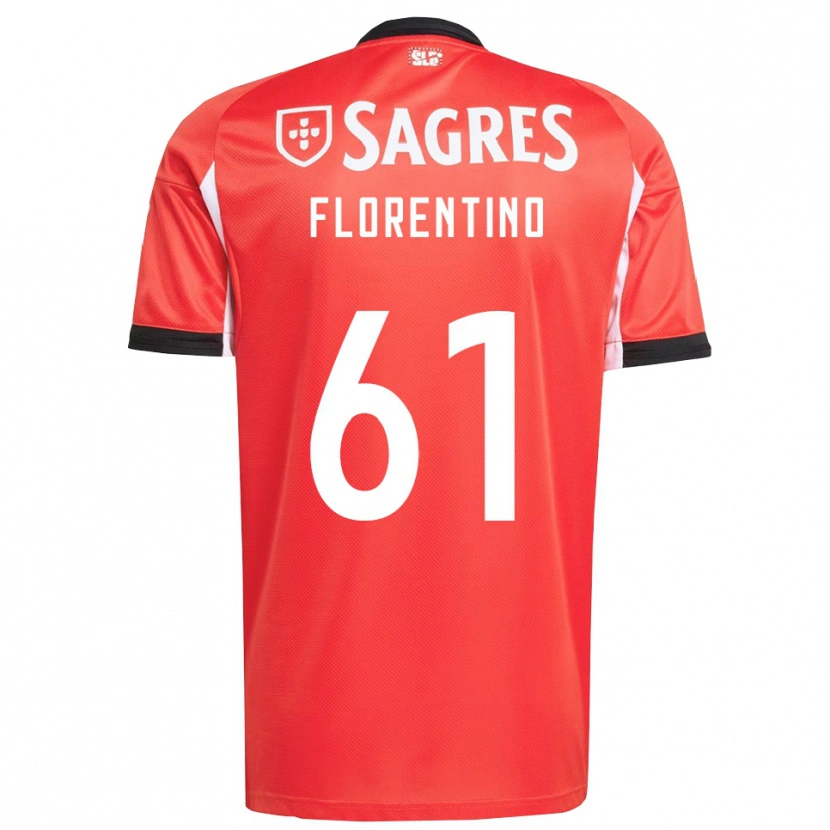 Danxen Pánské Florentino #61 Červená Bílá Domů Hráčské Dresy 2025/26 Dres