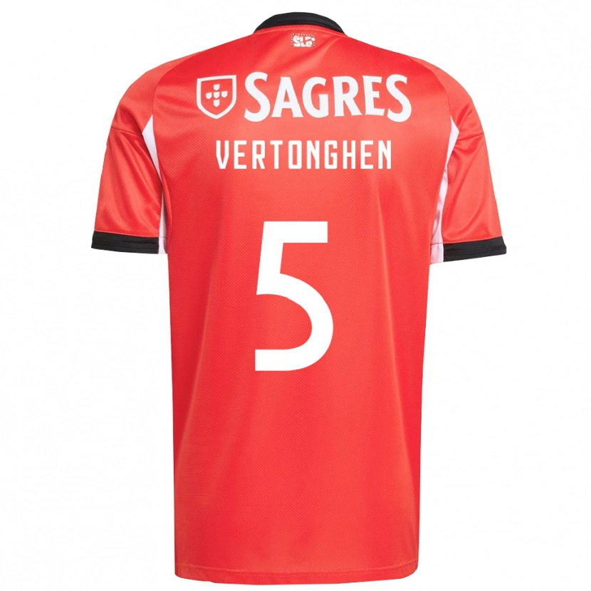 Danxen Pánské Jan Vertonghen #5 Červená Bílá Domů Hráčské Dresy 2025/26 Dres