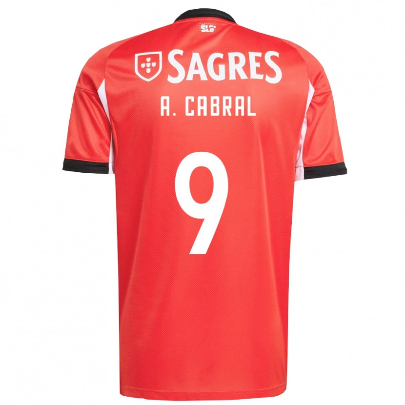 Danxen Pánské Arthur Cabral #9 Červená Bílá Domů Hráčské Dresy 2025/26 Dres
