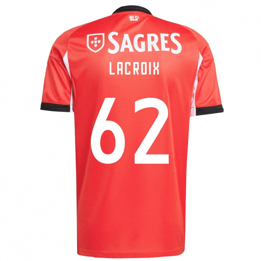 Danxen Pánské Lenny Lacroix #62 Červená Bílá Domů Hráčské Dresy 2025/26 Dres