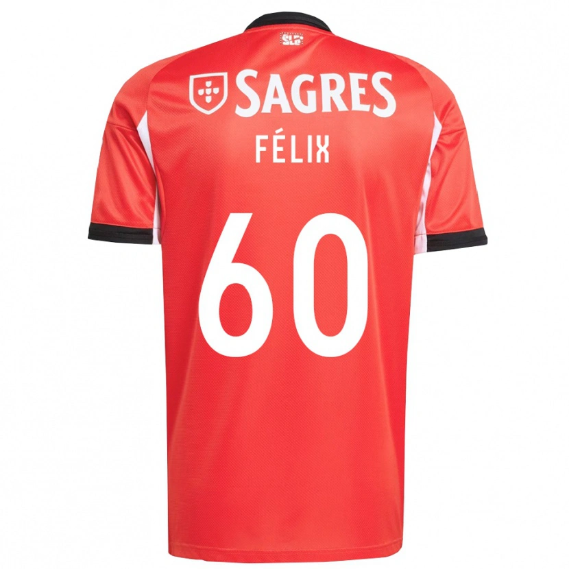 Danxen Pánské Nuno Félix #60 Červená Bílá Domů Hráčské Dresy 2025/26 Dres