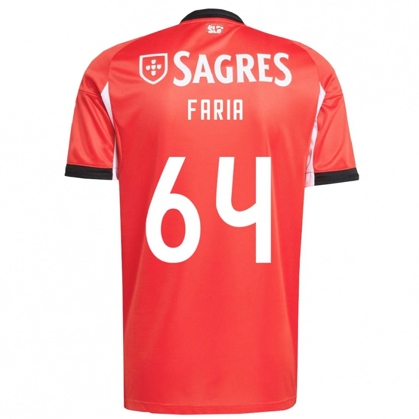 Danxen Pánské Hugo Faria #64 Červená Bílá Domů Hráčské Dresy 2025/26 Dres