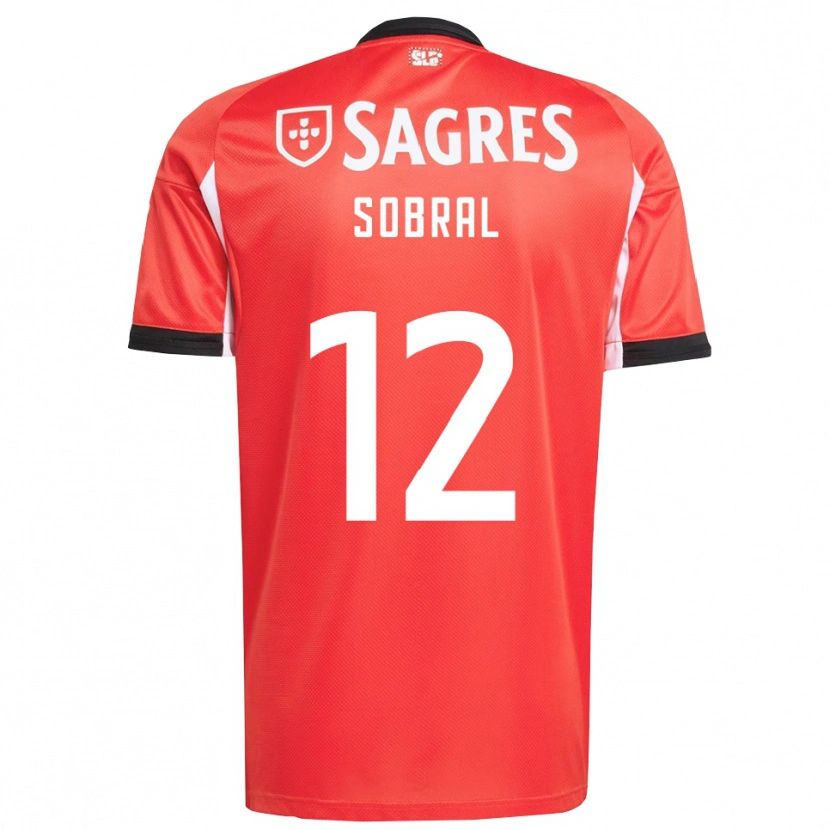 Danxen Pánské Gonçalo Sobral #12 Červená Bílá Domů Hráčské Dresy 2025/26 Dres