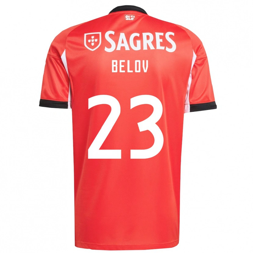 Danxen Pánské Sevastian Belov #23 Červená Bílá Domů Hráčské Dresy 2025/26 Dres